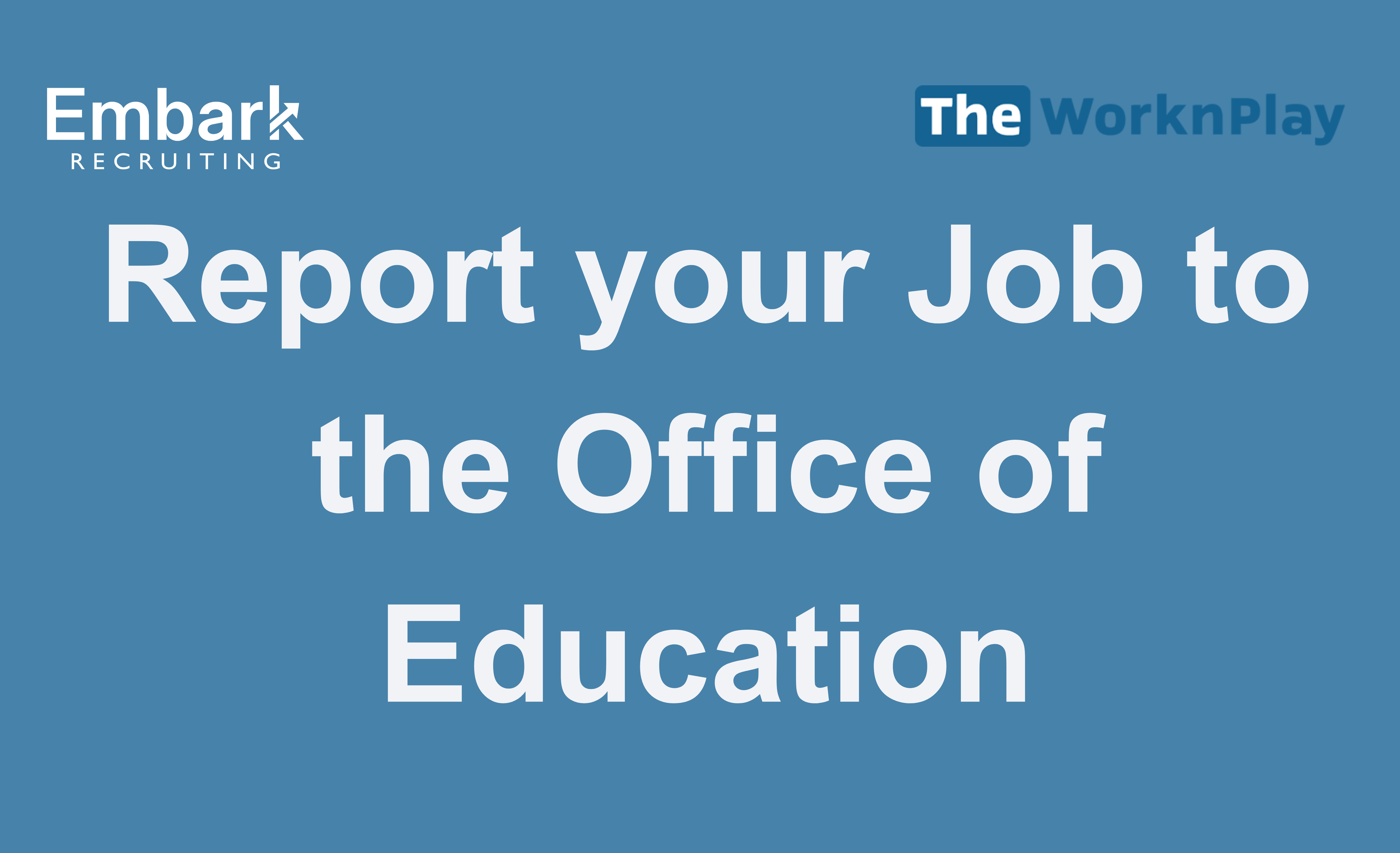 How to Report Your Job to the Office of Education for Native English Teachers in Korea
